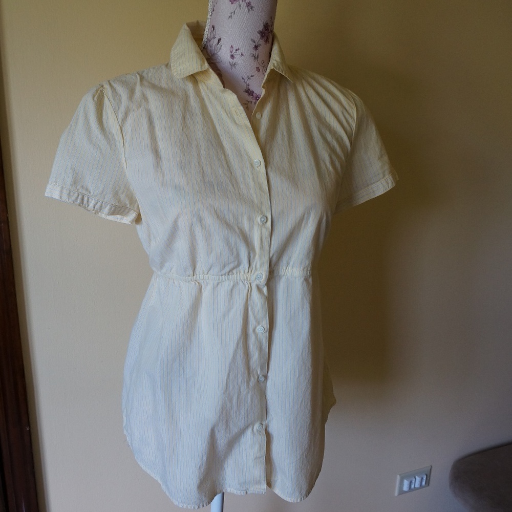 J. CREW 100% Cotton Shirt Button Down Empire Waist